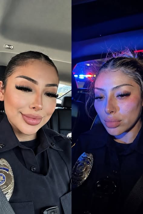 This young policewoman was filmed after her shift…see more