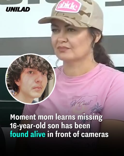 Moment mom learns missing 16-year-old son has been found alive in front of cameras