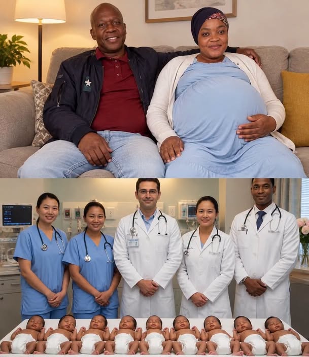 A Mother Gives Birth to 10 Babies