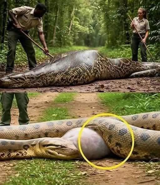 Park Rangers Race to Rescue a Giant Anaconda After a Dangerous Discovery