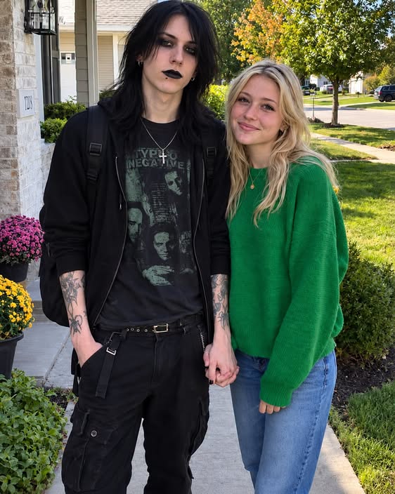 My daughter brought home a pale, tattooed goth boy with black eyeliner, and my husband immed