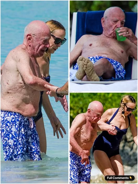 93-Year-Old Billionaire Seen Relaxing On Vacation With His Young Wife: “She Enjoys While He Naps!