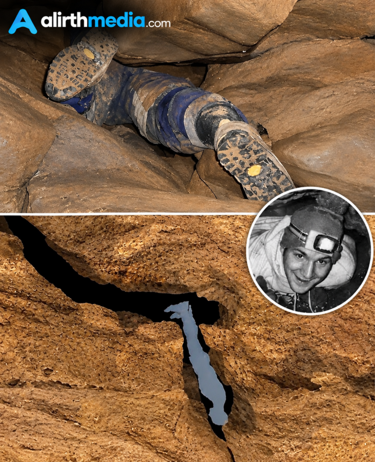 He went headfirst into the cave, and never came back out.