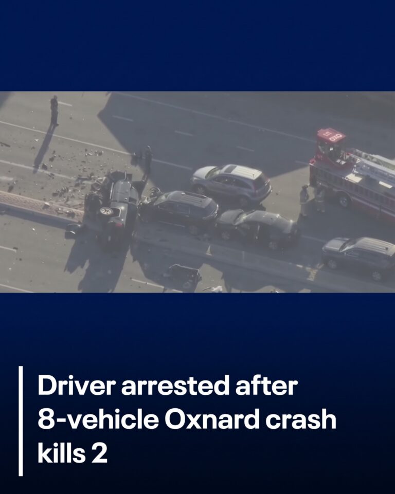 Driver arrested after 8-vehicle Oxnard crash kills 2