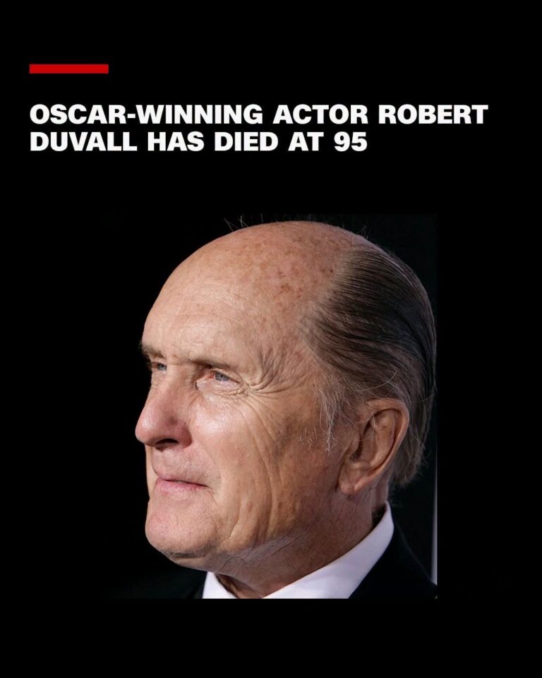 Oscar-winning actor Robert Duvall, best known for roles in “The Godfather” and “Apocalypse Now,” has died at 95