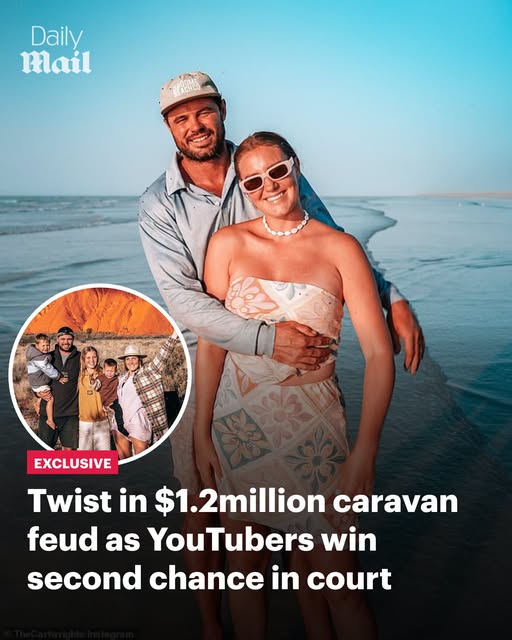 Twist in $1.2million van-life feud as YouTubers the Cartwrights win a second chance in court: Other Masterpiece Caravans customers speak out as the company fights back
