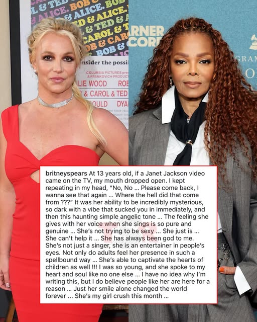 Too sweet! 🥹 Britney Spears gives Janet Jackson her flowers. 💐❤️